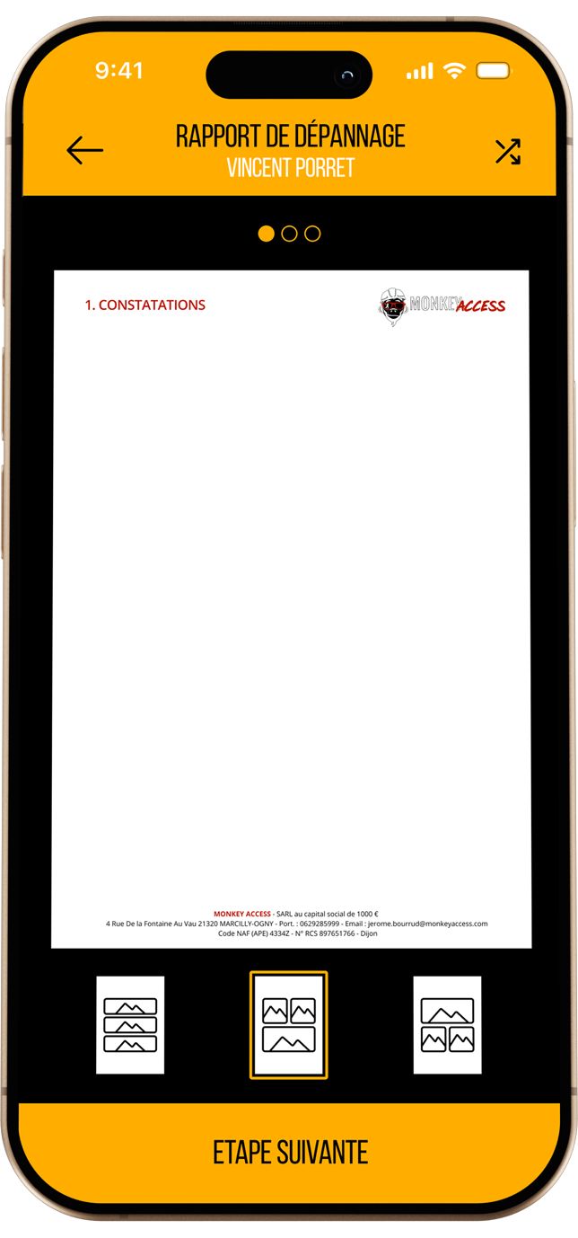 App screen